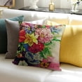 thumbnail image 3 of SHANXI Pillow Covers Decorative Pillow Covers Flower Pillow Cases Modern Linen Cushion Cover for Sofa 22x22in, 3 of 5