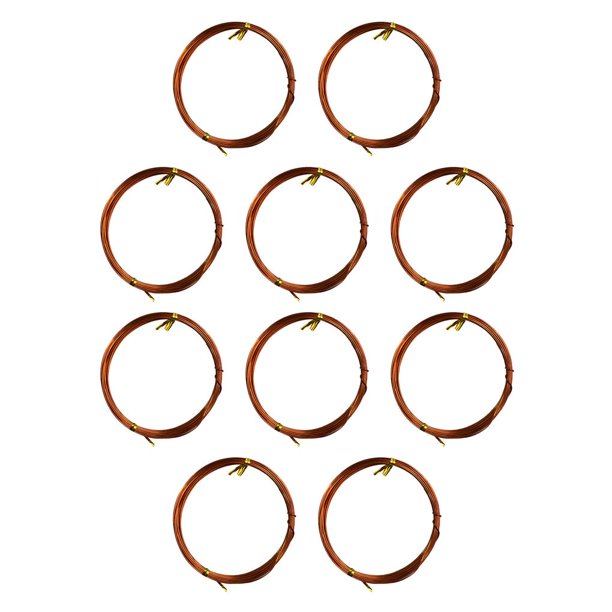 Vogacara Alambres para manualidades, Material de aluminio que no se desvanece, hilo trenzado brillante, líneas de joyería, diseño exquisito Type1 NO1