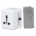thumbnail image 2 of Universal Travel Adapter Dual USB International Power Plug Wall Charger Hair Dryer Cell Phone Laptop, 2 of 7
