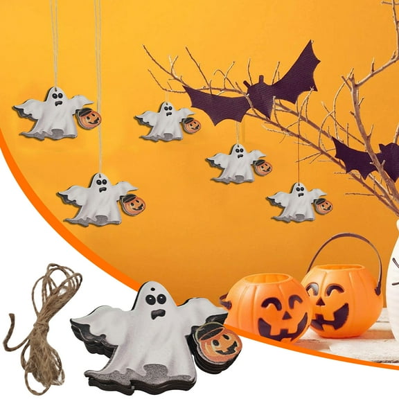 Vikakiooze 3PCHalloween Wooden Decoration Ornaments Halloween Party Scene Layout Decoration๐๐
