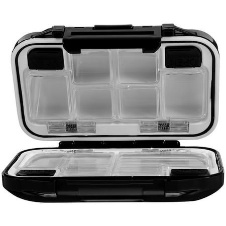 Kudiqi Waterproof Fishing Tackle Box Grid Storage Organizer for Display