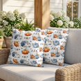 thumbnail image 3 of Pillow Covers 20x20 Set of 2, Fall Pumpkins Square Throw Pillow Covers for Couch/Sofa/Living Room, Thanksgiving Daisy Autumn Leaves Country Decorative Soft Pillowcases for Couch Throw Pillows, 3 of 9