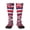 2 Black-2, variant on Vintage Hawaiian Flag Knee High Socks for Women Long Leg Warmers Socks