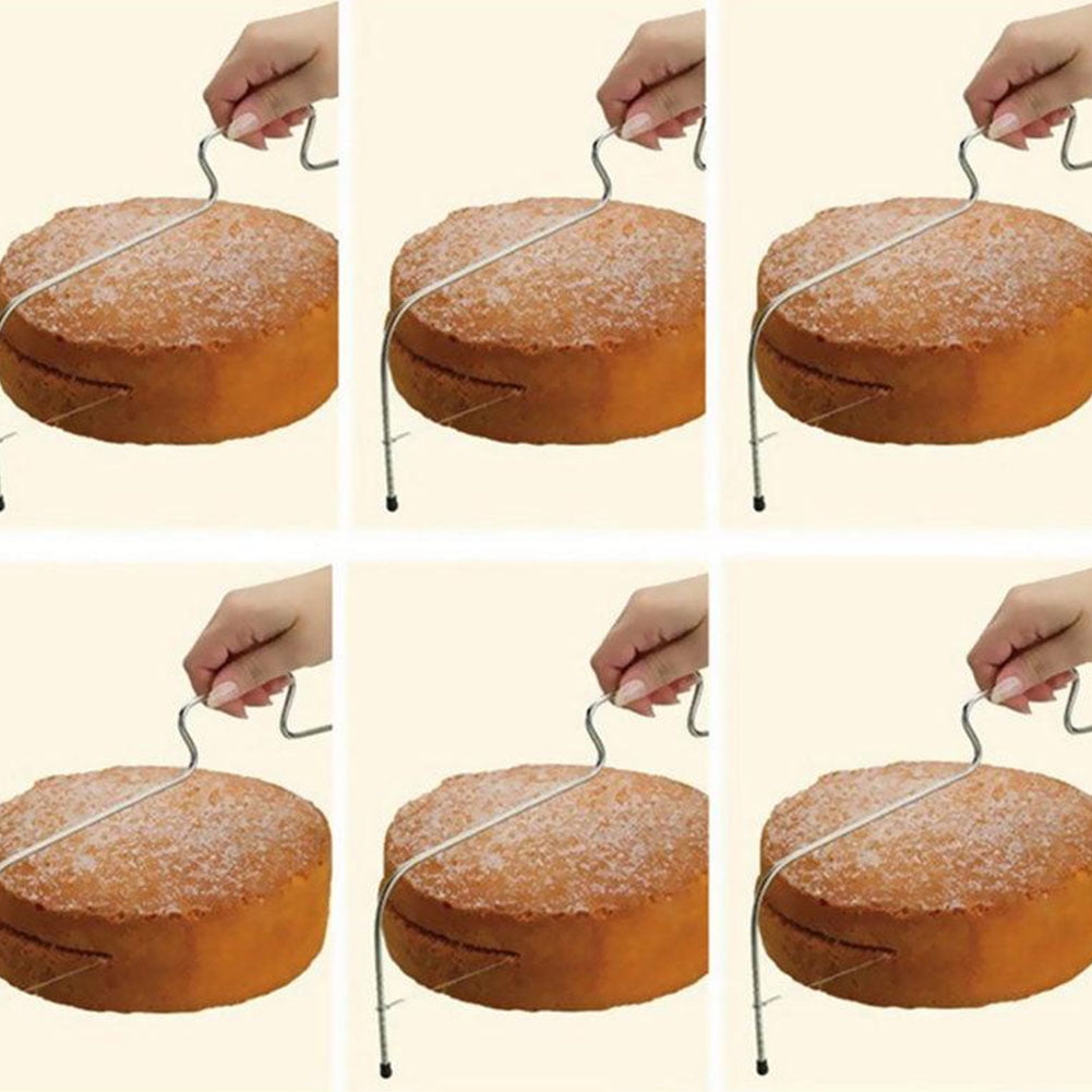UK Adjustable Wire Cake Slicer Cutter Leveller Decorating Bread Wire Decor Tool