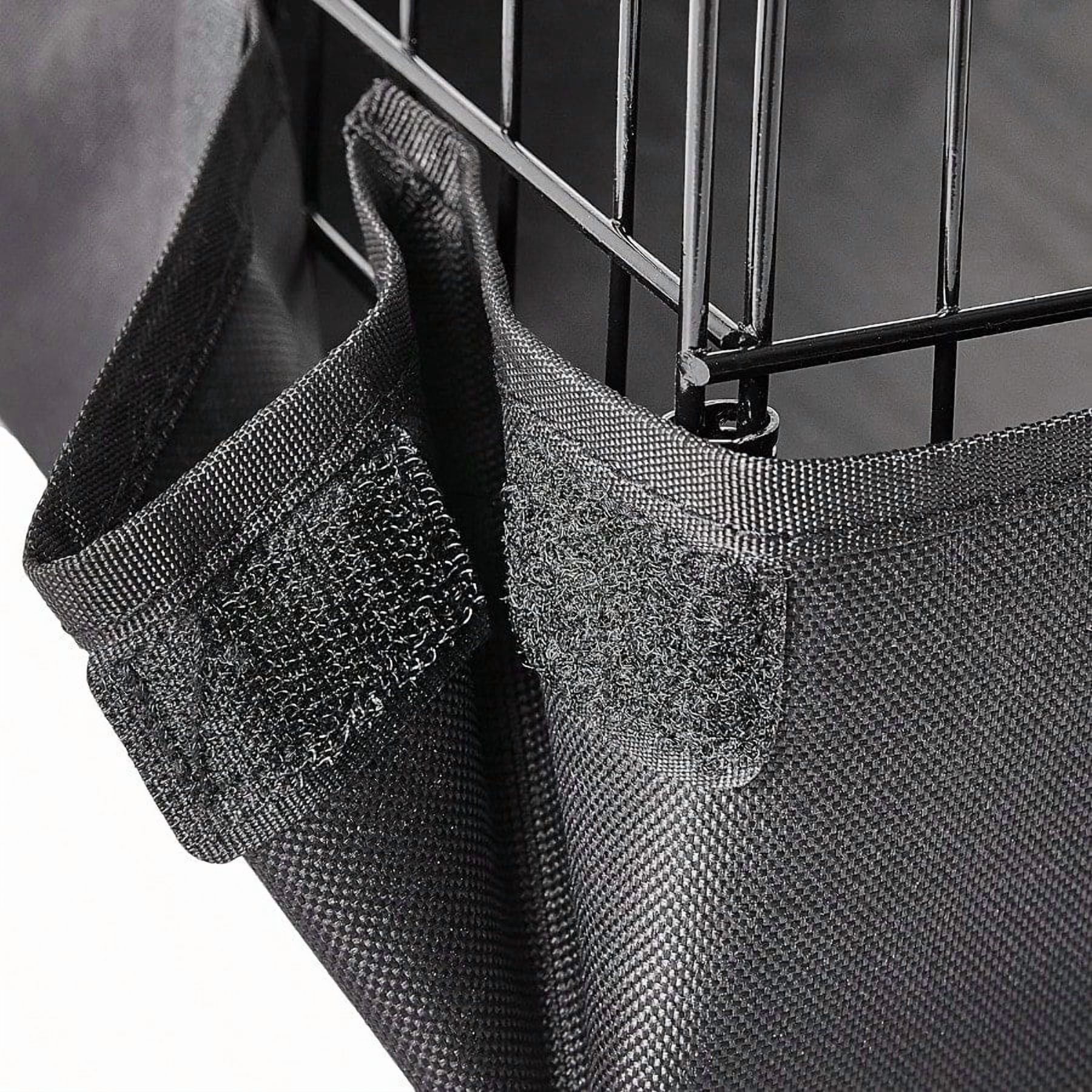 Leakproof Canvas Bottom Guinea Pig Pet Cage with Divider Set Black 47.6L x 24.2W x 14.0H