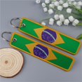 thumbnail image 3 of 2 Pack Motorcycle Key Tags, Flag Embroidery Key Fobs & Keychains, 3 of 8