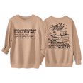 thumbnail image 4 of HNMKIU Sweatshirts for Women Letter Print Round Neck Pullover Top Hoodie for Fall Winter Casual Womens Casual Tops,Khaki,S, 4 of 4
