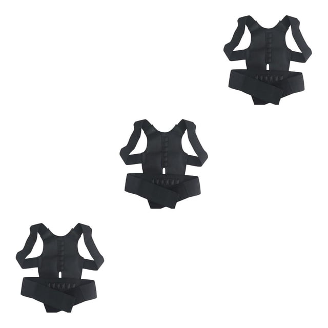 Seitruly corrector de postura práctico soporte de hombro ajustador plegable inferior con enderezador de cinturón adhesivo para mujer negro / Type1 NO1 Seitruly CBP442124