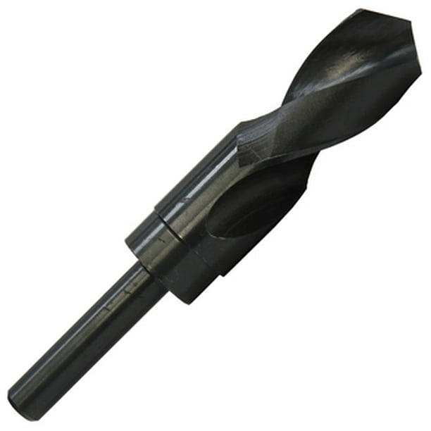 2 Pcs, 5/8" Hss Black Oxide Reduced Shank Drill Bit, 3/8" Shank