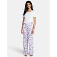 thumbnail image 3 of Peanuts Women’s Snoopy Print Hacci Knit Wide Leg Sleep Pants, Sizes XS-3X, 3 of 6