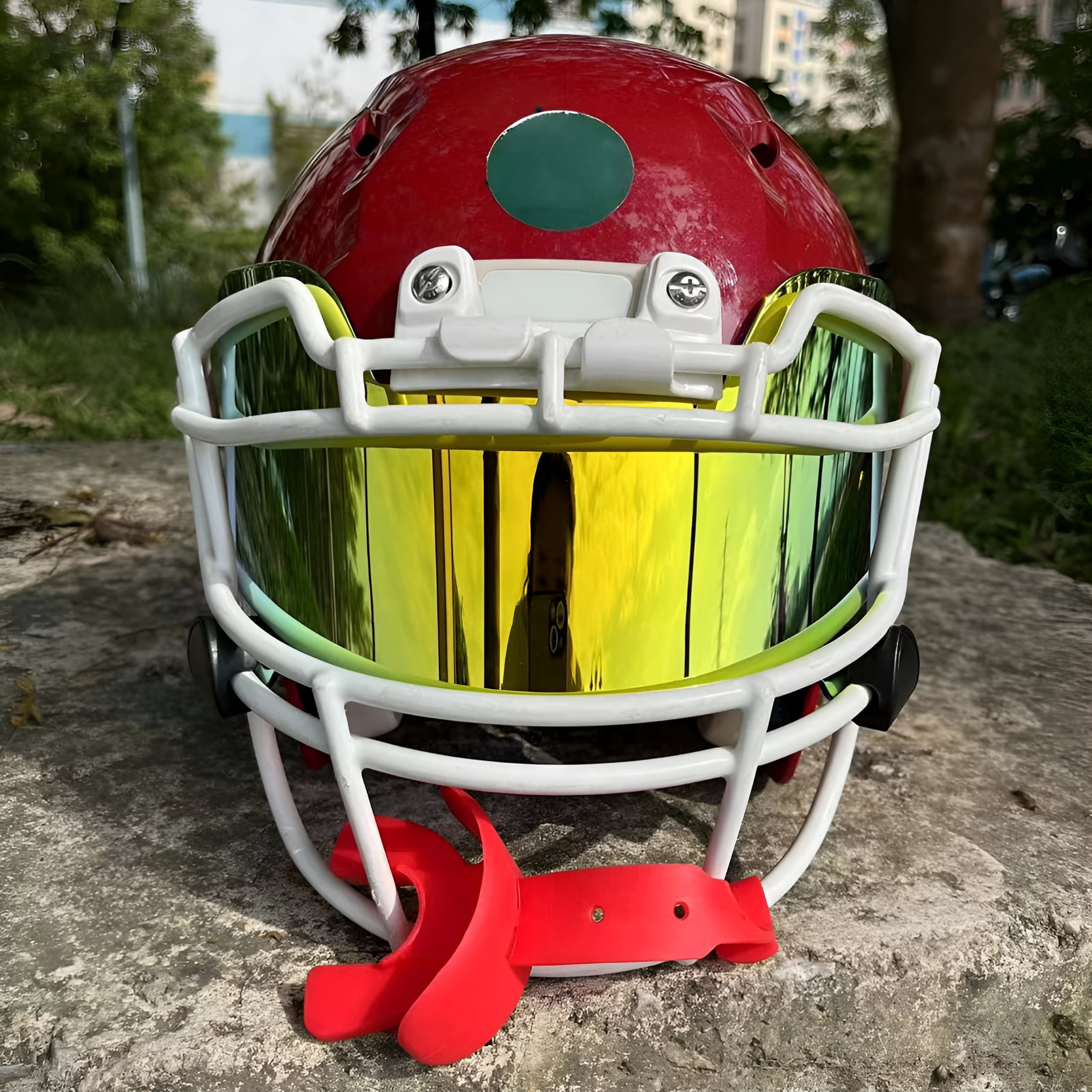 QARUN 2026 New Clear Football Visors for Helmets Eye Protection for All Weather Easy Install Clear for Youth Players