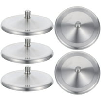 Pawsdot 5Pcs Leakproof Steel Cup Cover for Tea Coffee with Round Handle