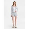 thumbnail image 2 of No Boundaries Sweater Hoodie and Shorts Set, 2-Piece, Women’s, 2 of 5