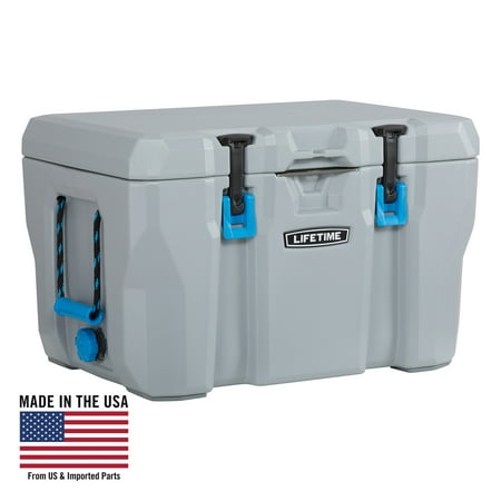Lifetime 55 Quart High Performance Cooler, Grey (Best Small Ice Chest)