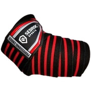 Sedroc Sports Professional Weight Lifting Elbow Wraps Powerlifting Support Sleeves - Pair