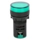thumbnail image 1 of Luz de señal 22mm Lámpara de señal verde Chip LED de alto brillo Luz indicadora de señal de larga vida útil DC24V, 1 of 8