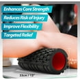 thumbnail image 3 of Xrgnb Foam Roller for Deep Tissue Massager, 13" High Density Exercise Patented Roller for Muscle Massage and Myofascial Trigger Point Release Back Roller for Fitness, Yoga and Pilates (Black), 3 of 7