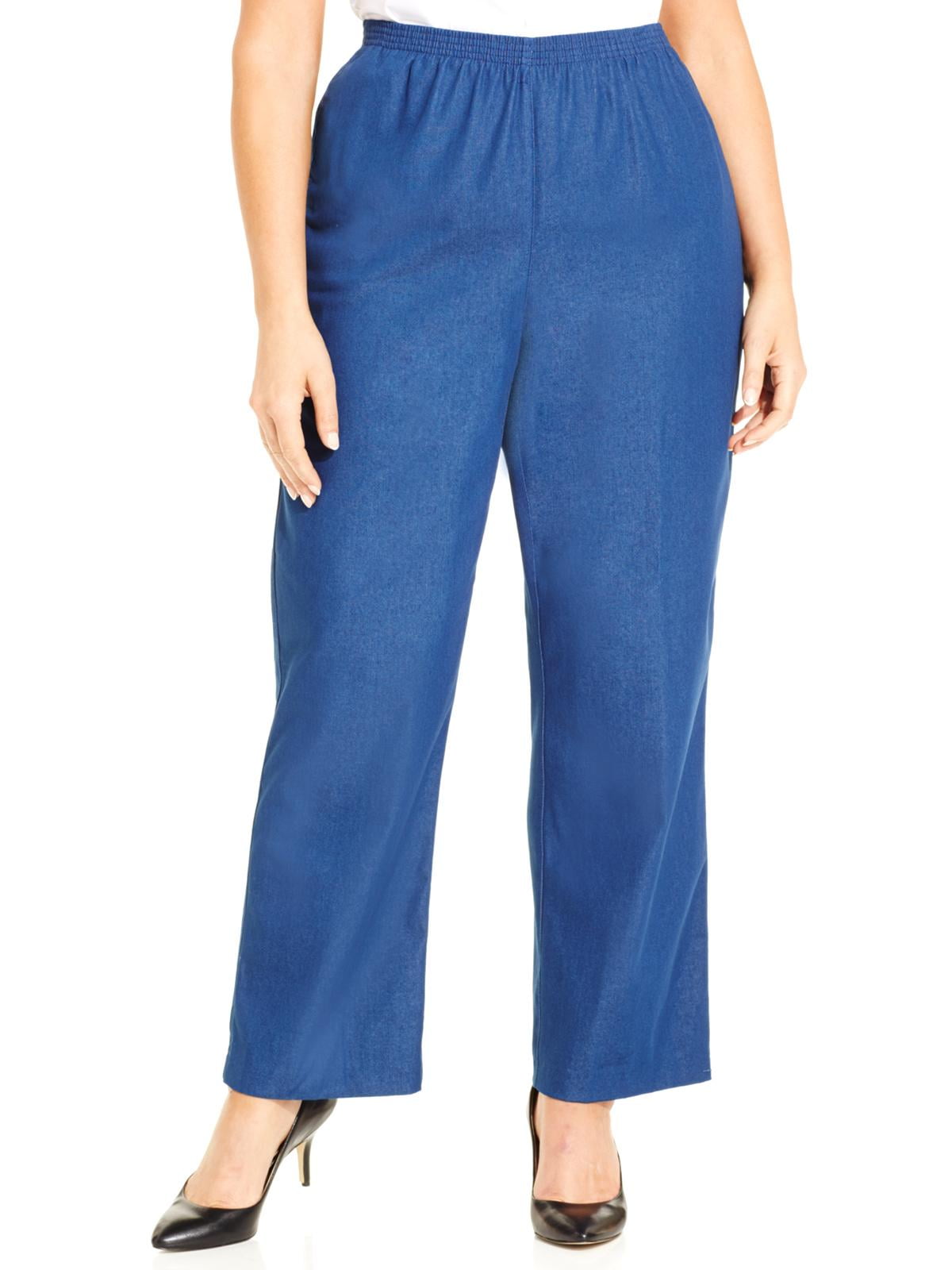 alfred dunner flat front denim jeans