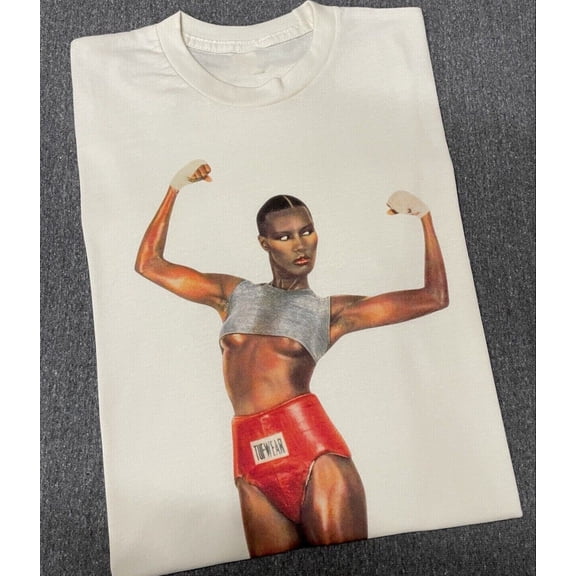 Grace Jones Shirt Island Life T Shirt Music S-4XL Cotton Shirt NG1629