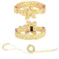 thumbnail image 1 of Dog collars with flowers, adorable floral patterns pet collars adjustable dog collars,, 1 of 5