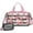 Pioneer Flower Floral, variant on Women Men Gym Bag,Pioneer Flower Floral Print Pattern Small Duffle Bag Spend the Night Bags for Women with Shoes Compartment Washbag,Detachable Shoulder Strap,19.7x8.3x11 Inches