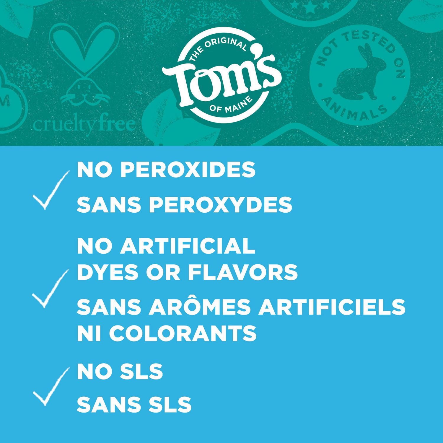 Tom’s of Maine Dentifrice sans Fluorure plus Blanchissant à l’Huile de Coco, Dentifrice Naturel, sans Causer de Sensibilité, Menthe Douce, 113 g