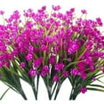 thumbnail image 2 of ZOELNIC 8Pcs Artificial Flowers Outdoor UV Resistant Fake Flowers ,Faux Plastic Flower Greenery Shrubs Plants for Indoor Outside Hanging Planter Home Garden Decoration, 2 of 8
