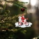 thumbnail image 3 of Santa Claus Christmas Pendant Acrylic Puppy Doll Bicycle Christmas Tree Hanging Suit, 3 of 6