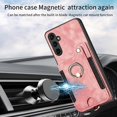 thumbnail image 4 of Phone Case for Samsung Galaxy A54 5G Wallet Cover with Tempered Glass Screen Protector and Wrist Strap Lanyard RFID Credit Card Holder Ring Stand Cell Accessories A 54 54A SM A546U 2023 Women Men Pink, 4 of 14