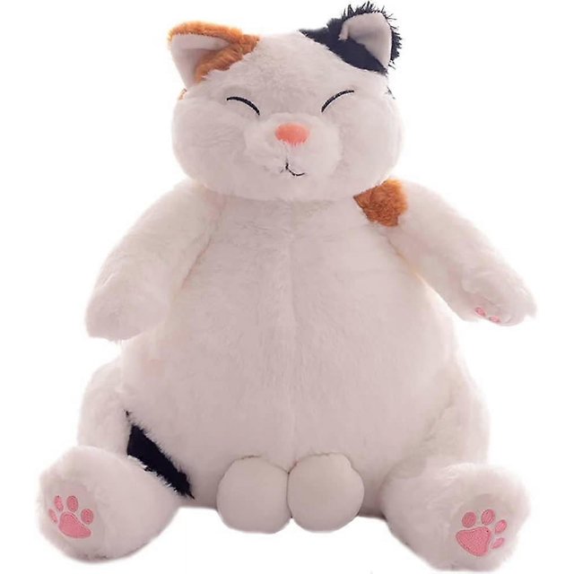 Cat stuffed animal pillows,kawaii cartoon cute lazy cat Japanese plush toys, stuffed plush toys, gifts for children and girls (Brown, 45cm)