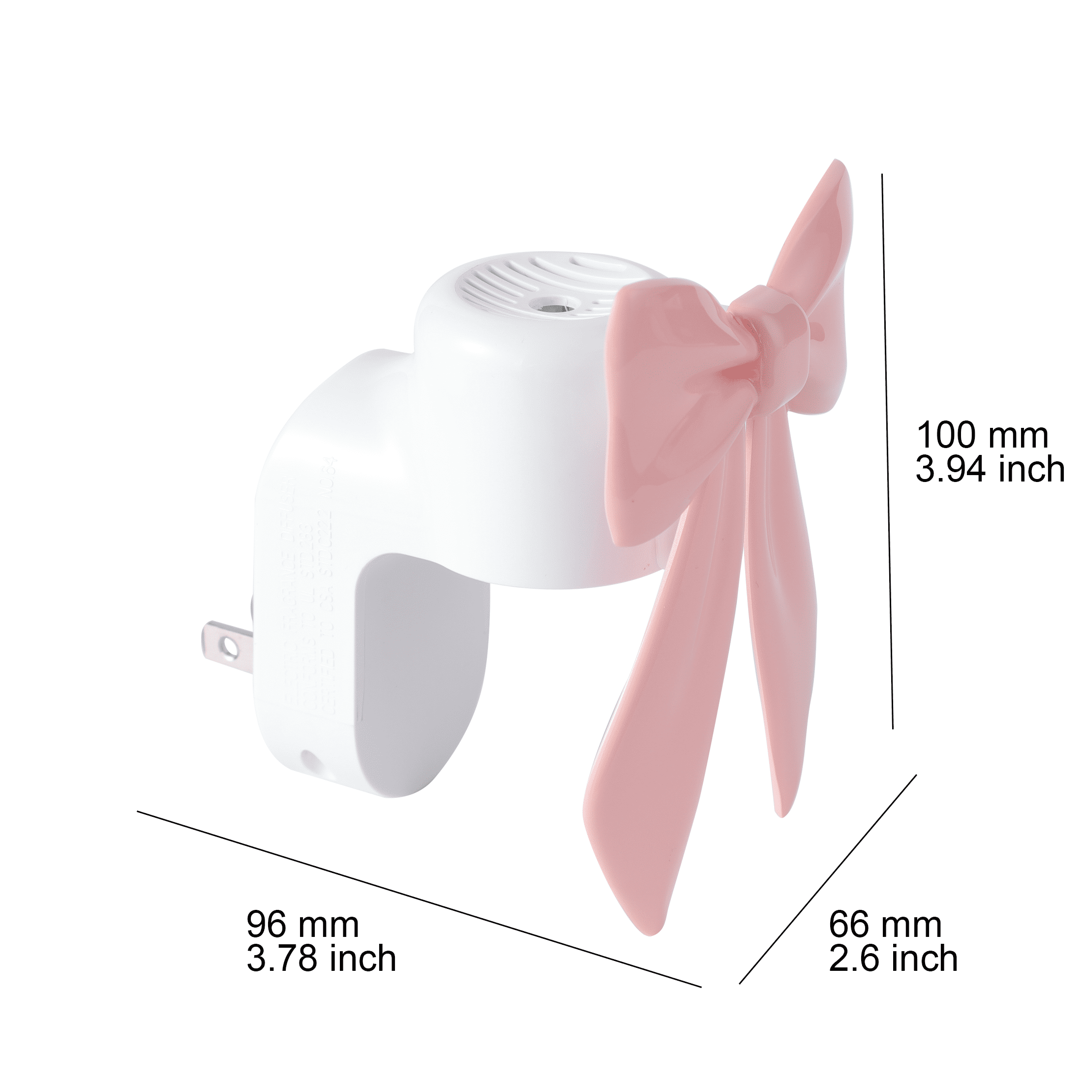 Mainstays Aroma Accents Pink Bow Fragrance Plug-In Warmer