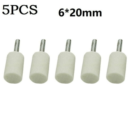 

Leke 5pc 6mm Shank Abrasive Mounted Stone Cylindrical/Conical Rotary Tool Grind Wheel