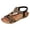 I, variant on Modisza Women's Bohemia Flat Sandals Bow Beaded Strap Wedge Sandal Summer Beach Slip on Dress Walking Shoes with Flower Print size 6 Black