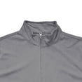 thumbnail image 3 of HomeDM Men's Short Sleeve Quarter Zip Shirts, Casual Solid Color Summer Basic Tee, Gray, 3 of 7
