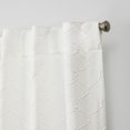 thumbnail image 6 of Nicole Miller Trellis Matelassé Hidden Tab/Rod Pocket Top Light Filtering Curtain Panel Pair, 54"x84", Blush, 6 of 10