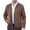 Coffee, variant on Wancir Men's Casual Suede Bomber Jacket Lightweight Full Zip Up Jackets Vintage Faux Leather Jacket