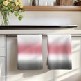 thumbnail image 7 of Ombre Grey Pink Kitchen Towels Set of 3, Modern Abstract Art Gradient Absorbent Dish Towels for Kitchen, Microfiber Hand Towel, Quick Drying Tea Towel for Cleaning Decorative Dishcloths, 7 of 7