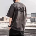 thumbnail image 1 of Oversize Hip-hop Estampado Manga Corta Hombre Camiseta, 1 of 3