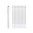 thumbnail image 1 of Tanuke Heat Erasable Fabric Marking Pens, 4-Color Set for Sewing Quilting Embroidery, Disappearing Ink, 1ml Each, 1-Set White, 1 of 2