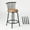 24" or 29" 1PK, variant on Homy Casa Adjustable Swivel Bar Stool, 24" or 29" Counter Stools for Kitchen Island Pub, Brown
