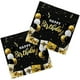 thumbnail image 1 of wonima02 Birthday Party Supplies Napkins Disposable Paper Napkins Black and Gold for Birthday Party（6.5X6.5 in, 3-Ply, 50-Pack), 1 of 1