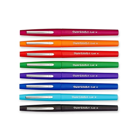 Point Guard Flair Needle Tip Stick Pen, Ink, .7mm, Pack of 8, Assorted (89061), The world’s classic felt tip writing instrument lets you express.., By Paper (Best Writing Pen In The World)
