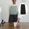 thumbnail image 2 of WEUVEB Black Chef Apron with Front Pocket for Cooking, Kitchen, BBQ, Restaurant Use, Comfortable Fit, and Practical, 1 Piece Set, 2 of 8