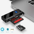 thumbnail image 3 of Lector de tarjetas USB 3.0, lector de tarjetas SD / Micro SD de alta velocidad - Compatible con SD / Micro SD / TF / SDHC / SDXC / MMC - Compatible con Windows / Mac / OS, etc. Ormromra 2033983-2, 3 of 9