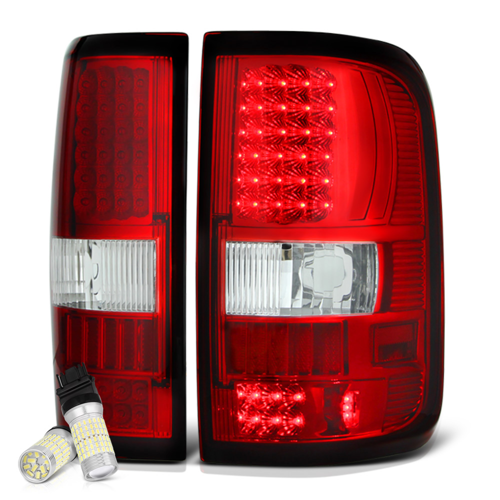 SPEC-D TUNING Smoke Lens Tail Lights Compatible With 2004-2008 Ford F-150 Styleside, Left Right Pair Assembly In | Whizz Tail Light Assemblies - Foto 3