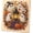 #A01-Ghost, variant on Halloween Puppy Pearl Art DIY Kit, 3D Cute Spooky Puppy Festive Fun | Halloween Puppy Pearl Art DIY Kit, 3D Faux Bead Embroidery Craft Set, Spooky Pumpkin Black Cat Canvas Wall Decor