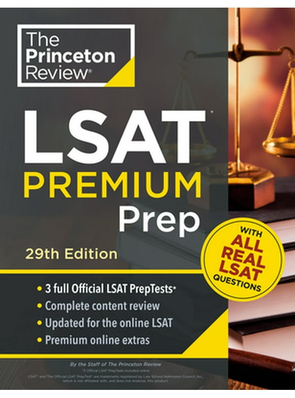 Graduate School Test Preparation: Princeton Review LSAT Premium Prep, 29th Edition : 3 Real LSAT PrepTests + Strategies & Review (Paperback)