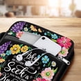 thumbnail image 5 of Floral Scripture Bible Cover for Women with Handle and Zipper Pocket, Inspirational Canvas Bible Bag, Fits Standard Size, Christian Gift for Bible Study and Church Use, 5 of 6