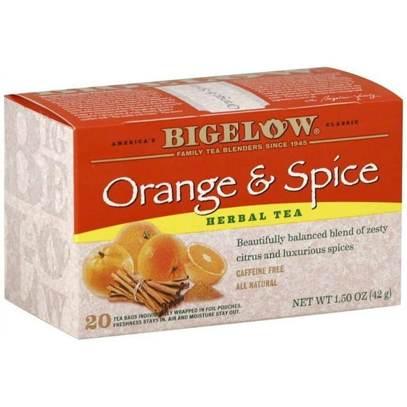 Bigelow Orange and Spice Tea 1.5 OZ(Pack of 2)