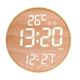 thumbnail image 1 of Elodie Digital Wall Clock Remoting Control Solid Wear Resistant Home Decor for Home Off White Light, 1 of 8